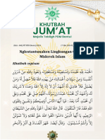 040 Khutbah Jumat AHASA JAWA Majelis Tabligh PDM Bantul - Nglestantunaken Lingkungan Gesang Miderek Islam