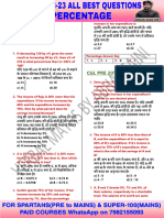 3 Percentage CGL 2018-23 Best Question by Abhas Sir