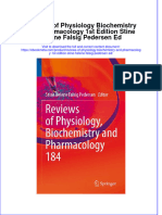 Full Ebook of Reviews of Physiology Biochemistry and Pharmacology 1St Edition Stine Helene Falsig Pedersen Ed Online PDF All Chapter