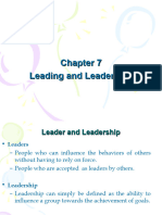 7. Leading and Leadership