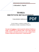 Bio-Antropoloska - I - Pozitivisticka - Paradigma Društvene Devijantnosti