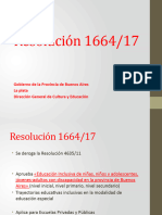 Resolucion 1664/17: Gobierno de La Provincia de Buenos Aires La Plata Dirección General de Cultura y Educación