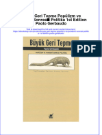 PDF of Buyuk Geri Tepme Populizm Ve Pandemi Sonrasi Politika 1St Edition Paolo Gerbaudo Full Chapter Ebook