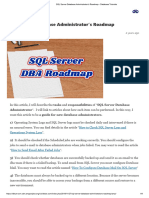 SQL Server Database Administrator's Roadmap - Database Tutorials - DBA Guia