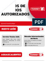 Centros de Servicio Basculas Torrey 2024