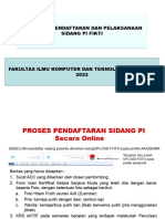 Prosedure Pendaftaran Dan Pelaksanaan Sidang PIFIKTI-2023