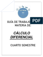 Guía de Trabajo Cálculo Diferencial