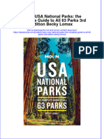 Download full ebook of Moon Usa National Parks The Complete Guide To All 63 Parks 3Rd Edition Becky Lomax online pdf all chapter docx 