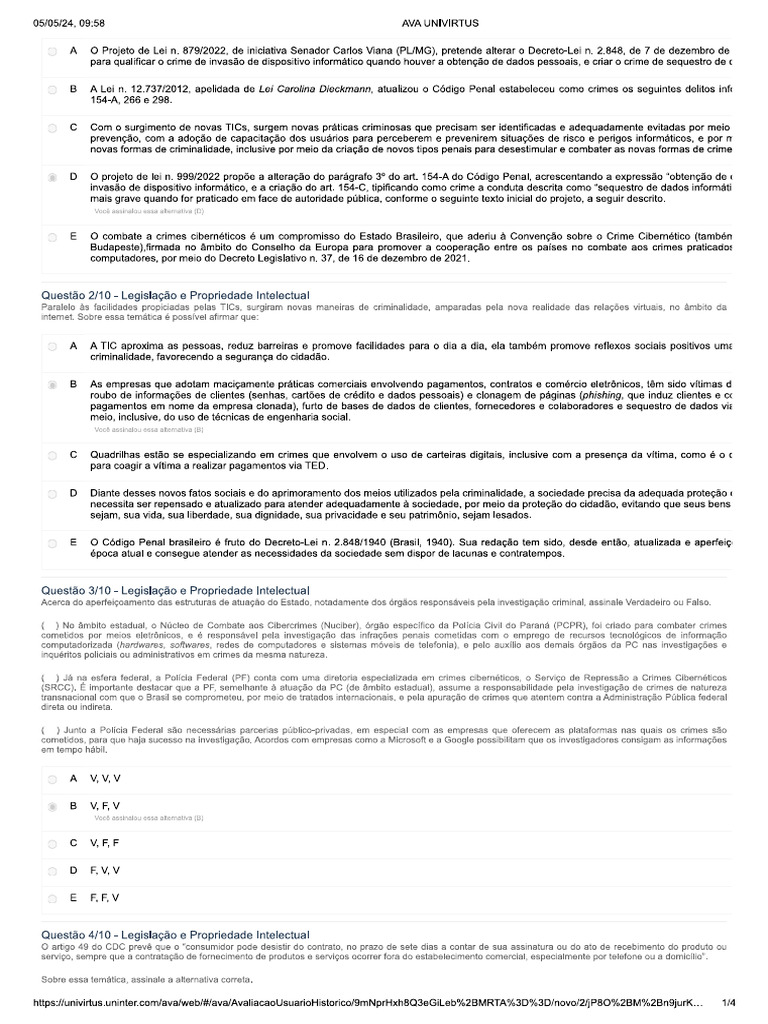 Prova 3 | PDF