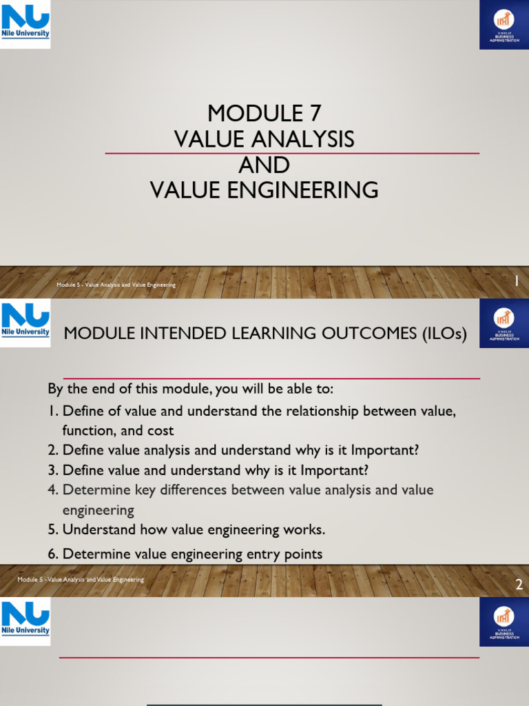 Value Analysis and Engineering Overview | PDF | Value (Economics) | Cost