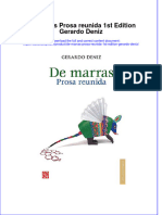 PDF of de Marras Prosa Reunida 1St Edition Gerardo Deniz Full Chapter Ebook