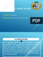 Clasificación Hidrociclónica