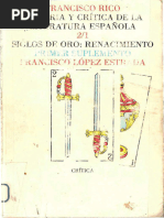 Rico, Francisco - Historia y Crítica de La Literatura Española ...