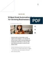 10 Best Email Automation Tools (May 2024)