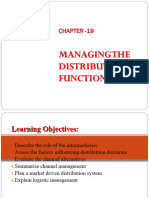 Chapter - 19 Managing The Distribution Function