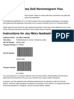 Confirmation and Instructions Official U.S. Dep