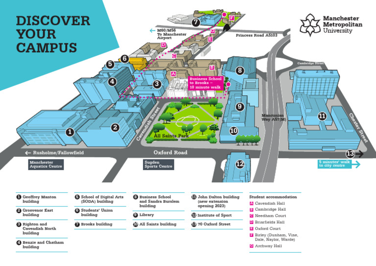 MMU Campus and Accommodation Map | PDF