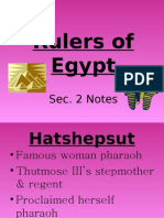 Rulers of Egypt Notes-Sec.2