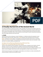 10 Deadly Martial Arts of The Ancient World - Ancient Origins