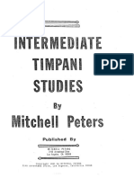 Pdfcoffee.com Intermediate Timpani by Mitchell Peters PDF PDF Free