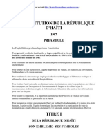 La Constitution haïtienne de 1987