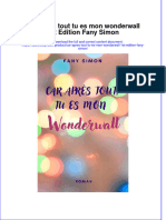 Full Download Car Apres Tout Tu Es Mon Wonderwall 1St Edition Fany Simon Online Full Chapter PDF
