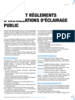 Fiche 10 Normes Et Règlements D'installations D'éclairage Public