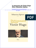 PDF of Dictionnaire Amoureux de Victor Hugo 1St Edition Sebastien Spitzer Full Chapter Ebook
