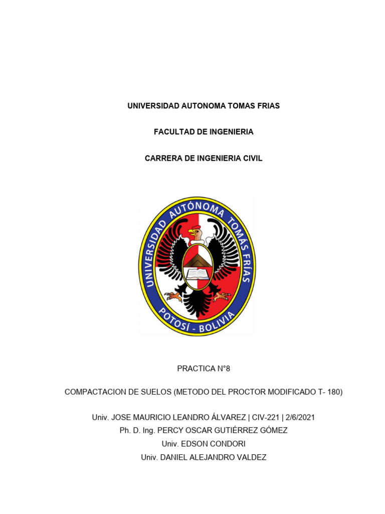 Compactación de Suelos: Método Proctor T-180 | PDF | Suelo | Ciencias ...