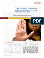 Gender-Based Violence Beyond The Crises in Cameroon and Effects On Mental Well-Being
