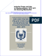 Download pdf of Die Deutsche Frage Und Das Europaische Staatensystem 1815 1871 Anselm Doering Manteuffel full chapter ebook 