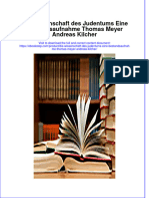 PDF of Die Wissenschaft Des Judentums Eine Bestandsaufnahme Thomas Meyer Andreas Kilcher Full Chapter Ebook