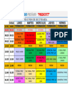 HORARIO SEGUNDO SECUNDARIA PRESCOTT