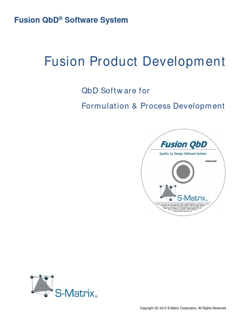 Fusion QBD Product Development Brochure | PDF | Design Of Experiments ...
