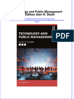 Full Ebook of Technology and Public Management 2Nd Edition Alan R Shark Online PDF All Chapter