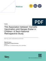 The Association Between Varicella Vaccination and Herpes Zoster in Children A Semi-National Retrospective Study