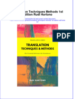 Full Ebook of Translation Techniques Methods 1St Edition Rudi Hortono Online PDF All Chapter