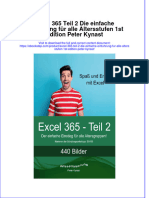 PDF of Excel 365 Teil 2 Die Einfache Einfuhrung Fur Alle Altersstufen 1St Edition Peter Kynast Full Chapter Ebook