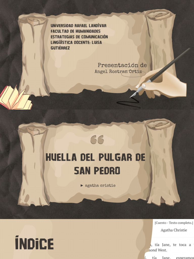 Presentación de Historia Proyecto Trabajo Papel Antiguo Vintage Marrón ...