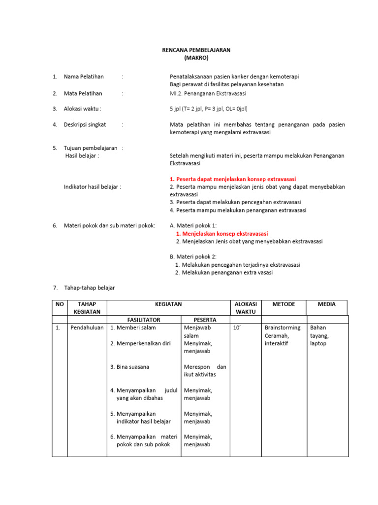 Rencana Pembelajaran Makro Mikro Pdf