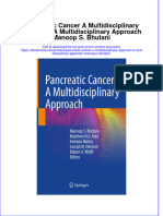 Full Ebook of Pancreatic Cancer A Multidisciplinary Approach A Multidisciplinary Approach Manoop S Bhutani Online PDF All Chapter