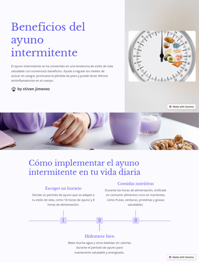 AYUNO INTERMITENTE CU LES SON LOS BENEFICIOS visual data 6