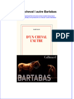 Full Download D Un Cheval L Autre Bartabas Online Full Chapter PDF