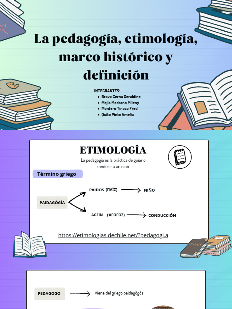 Etimología de la Pedagogía y su Origen | PDF | Pedagogía | Science