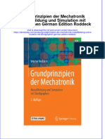 Full Download Grundprinzipien Der Mechatronik Modellbildung Und Simulation Mit Bondgraphen German Edition Roddeck Online Full Chapter PDF