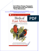 Full Ebook of Birds of East Africa Kenya Tanzania Uganda Rwanda Burundi 2Nd Edition Terry Stevenson Online PDF All Chapter