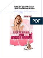 Full Download Coup de Foudre Pour Monsieur Vendredi 1St Edition Ingrid Dupe Online Full Chapter PDF