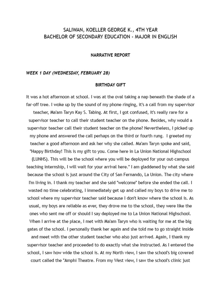 Narrative Pdf Teachers