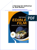 PDF of Edible Film Teknologi Dan Aplikasinya DR Budi Santoso Full Chapter Ebook