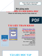 CHỦ NGHĨA KHOA HỌC XÃ HỘI